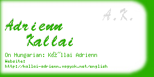adrienn kallai business card